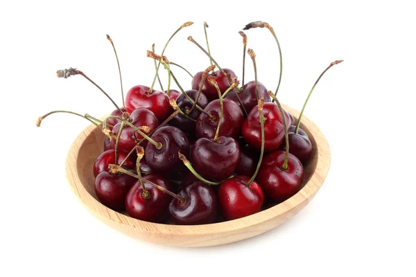 Cerezas Aisladas Sobre Fondo Blanco — Foto de Stock