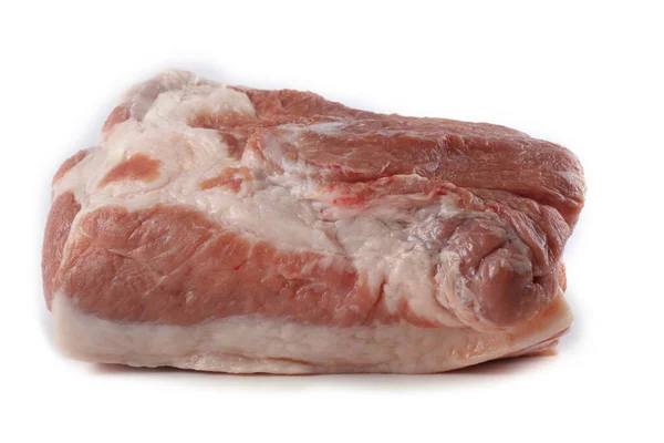 Schweinefleisch Isoliert Auf Weiß Entrecote — Stockfoto