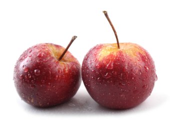 Taze olgun elmaları kapatın.