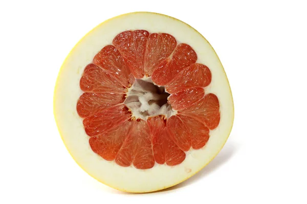 Pomelo Frutas Isoladas Branco — Fotografia de Stock