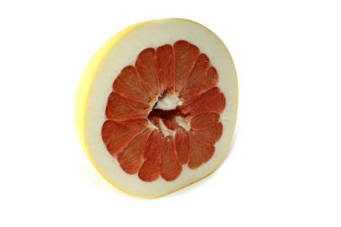 Pomelo meyvesi beyaza izole edilmiş.