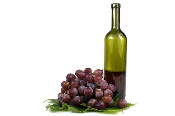 Grape Wine Isolated White — Stock Photo, Image