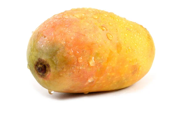 Mogen Mango Frukt Isolerad Vit Bakgrund — Stockfoto