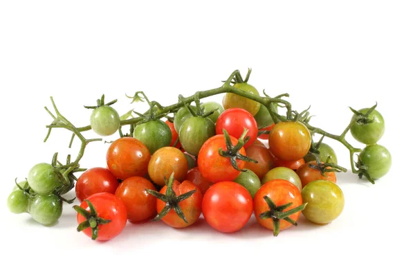 Lekkere Rijpe Tomaten Witte Achtergrond — Stockfoto