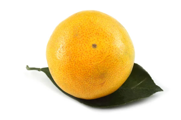 Mandalina Portakalı Beyaza Izole Edilmiş — Stok fotoğraf