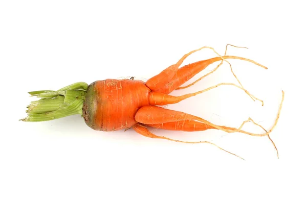 Funny Monster Carrot Isolated White — Stock Photo, Image
