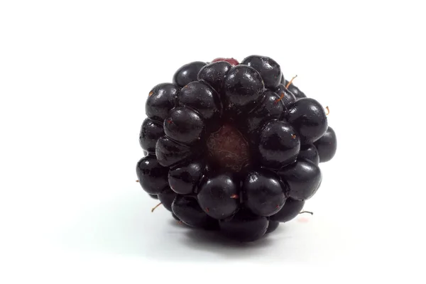 Ripe Blackberry White Background — Stock Photo, Image