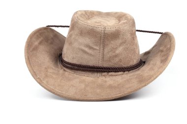 Kovboy şapkası beyaz arkaplanda izole