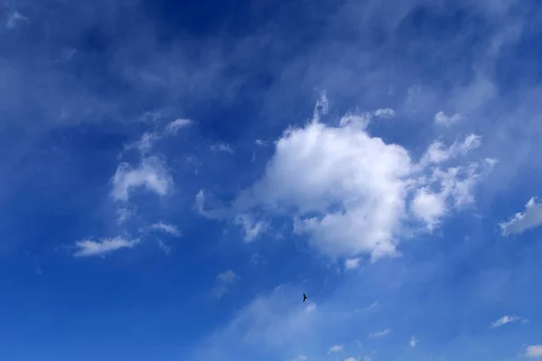 Pluizig Wolken Achtergrond — Stockfoto