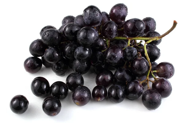 Fresh Ripe Grape Bunch Isolated White Background — Stock Photo, Image