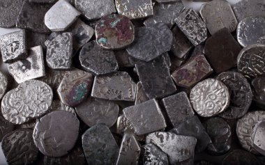 Eski Hint gümüş sikkeleri