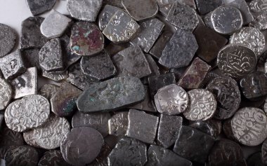 Eski Hint gümüş sikkeleri