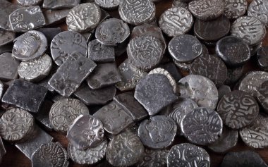 Papirüsteki eski Hint paraları