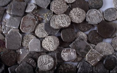 Eski Hint gümüş sikkeleri