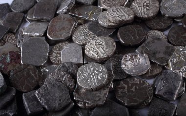 Eski Hint gümüş sikkeleri