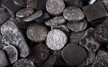 Eski Hint gümüş sikkeleri