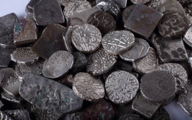 Eski Hint gümüş sikkeleri