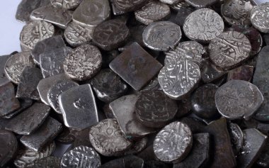 Eski Hint gümüş sikkeleri