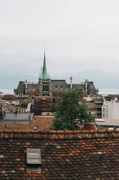 Old Town Lausanne Switzerland — Stock Photo, Image