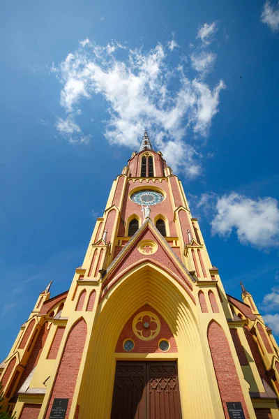 Vecchia Chiesa Cattolica Herviaty Bielorussia — Foto Stock