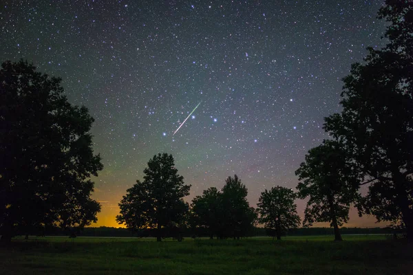 Jasny meteoryt — Zdjęcie stockowe