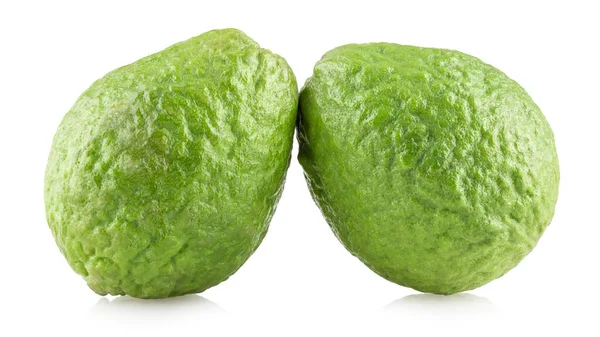 Guava Frukter Isolerad Vit Bakgrund — Stockfoto