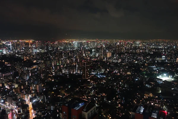 Vista aérea nocturna de Tokio —  Fotos de Stock