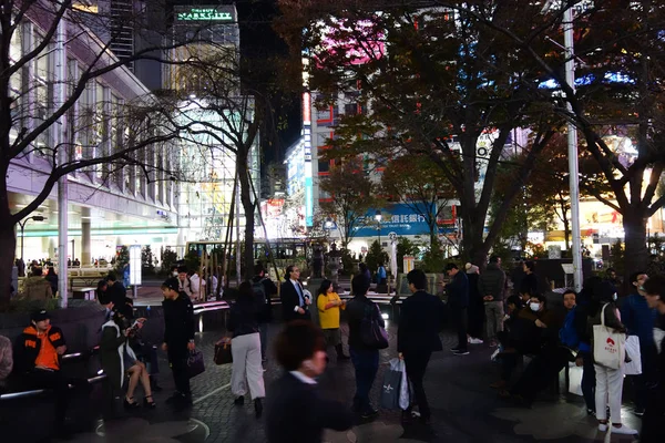 Pemandangan malam kota Tokyo. — Stok Foto