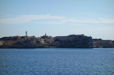 İtalya 'daki Pianosa Adası manzarası