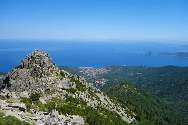 Vista Aerea Dal Monte Capanne Elba Italia — Foto Stock