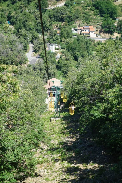 Monte Capanne Mountain Cable Car Elba Italy — Stock Photo, Image