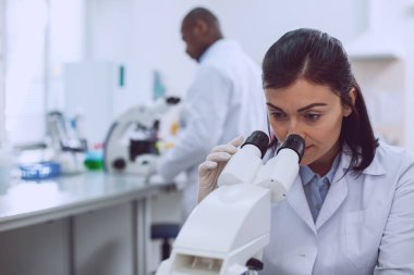 Konsantre araştırmacı mikroskop arıyorsunuz