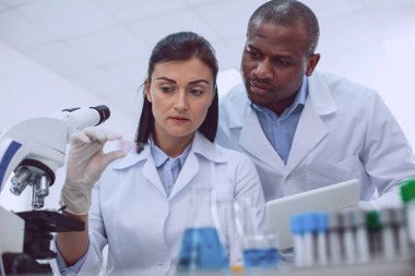 Konsantre bilim adamları bir örneği '