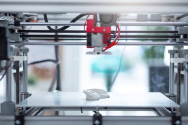 Yeni bir 3d model oluşturma state-of--art 3d printerlere harcama maddeler