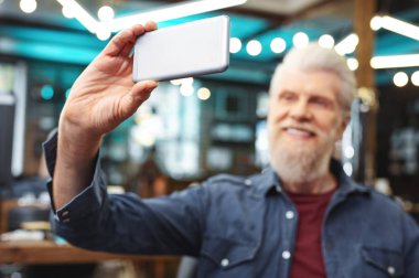 Odaklı resmi için el o holding gadget