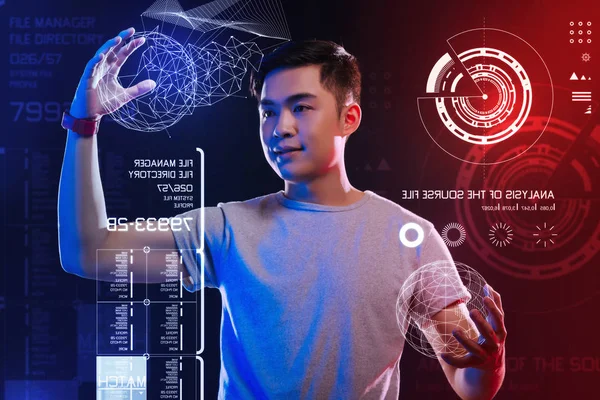 Gerçekçi 3d modelleri yapma ve tatmin hissi yaratıcı tasarımcı