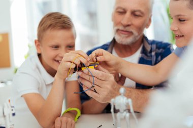 Seçici odak bir elektronik microscheme