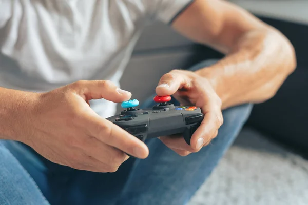 Selective focus of a game console — Stock Photo, Image