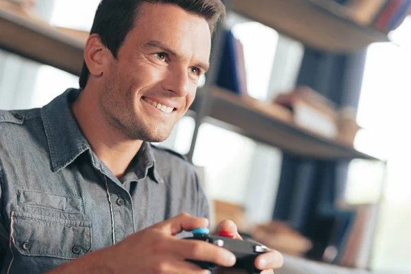 Nice delighted man feeling happy — Stock Photo, Image