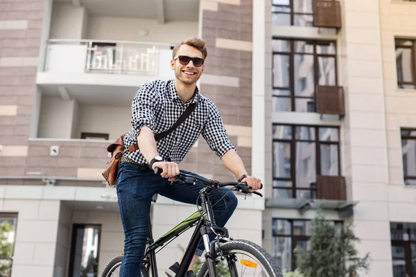 Joyful nice man staying healthy — Stock Photo, Image