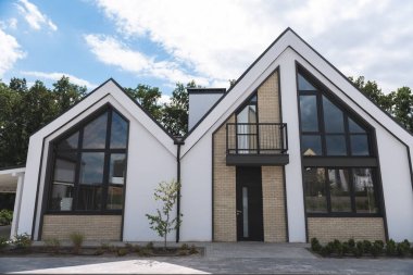 Yeni bir modern ev yakın çekim