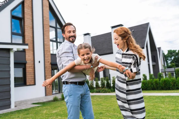 stock image Nice cheerful girl having fun