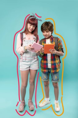 Sonra dersler rahatlatıcı ve tabletler seyir iyi arkadaş