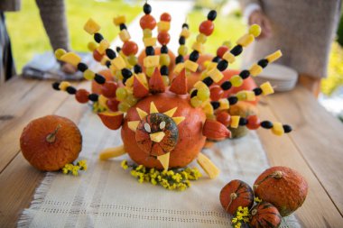 Yaratıcı Türkiye sebze ve meyve ile yapılmış olan