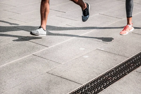 Legs of a nice young male runner