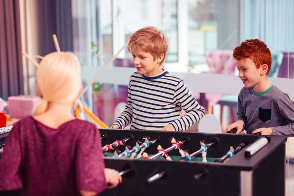 Happy joyful kids playing together at the party — Stock Photo, Image