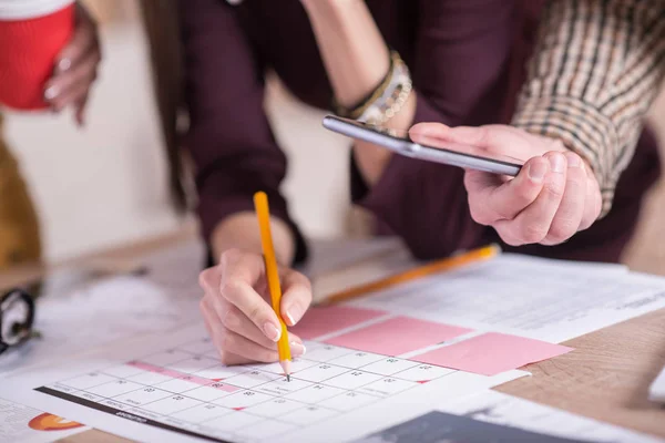 Primo piano di un calendario — Foto Stock