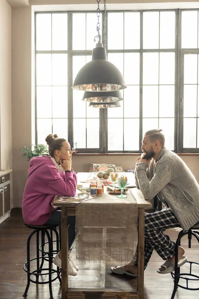 Happy father and daughter enjoying their time together — Stock Photo, Image