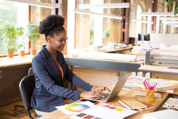 Progetto di partenza dell'interior designer dopo aver scelto i colori — Foto Stock