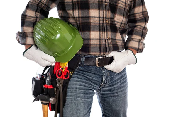 Craftsman at work on wooden boards. Carpentry. — Stock Photo, Image